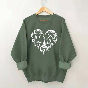 Heart Yoga Movements Sweatshirt