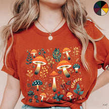 Colourful Mushroom Autumnal T-Shirt