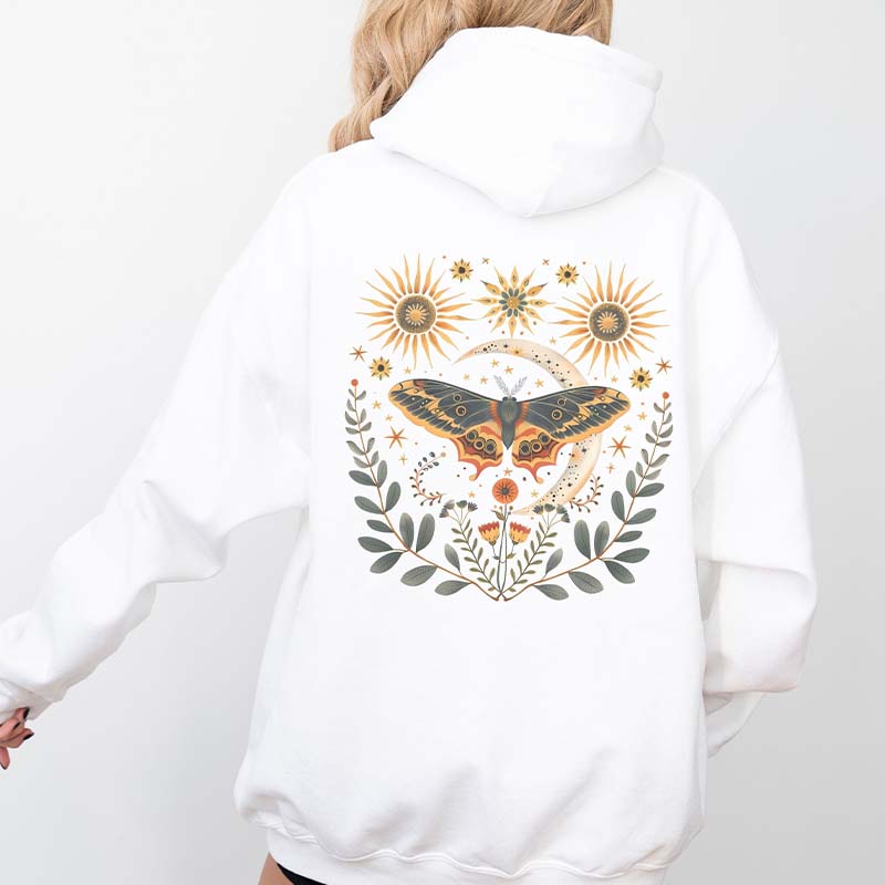 Luna Moth Celestial Hoodie