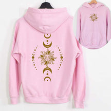 Celestial Sun and Moon Phases Hoodie