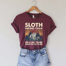 Sloth Hiking Team Outdoor T-Shirt