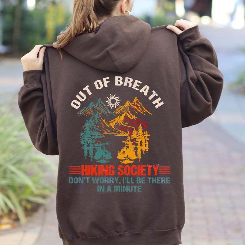 Out Of Breath Hiking Society Nature Hoodie