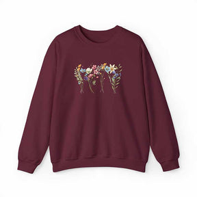 Pastel Botanical Floral Vintage Sweatshirt