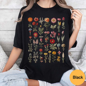 Colorful Garden Lover Wildflowers T-Shirt