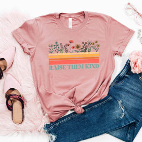 Raise Them Kind Floral Mama T-Shirt