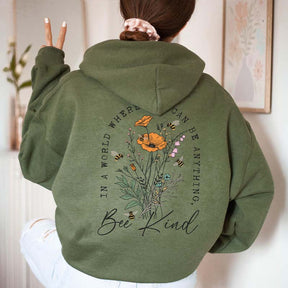 Bee Kind Wildflowers Hoodie