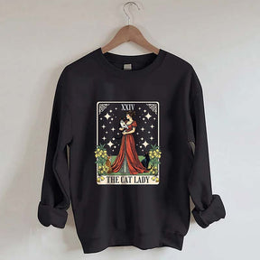 Cat Lady Tarot Card Sweatshirt