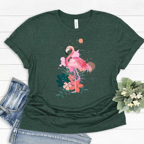 Watercolor Flamingo Gift T-Shirt