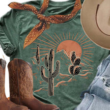 Desert Sunrise Adventure Summer T-Shirt