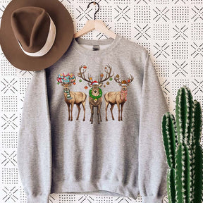 Reindeer Santa Christmas Sweatshirt