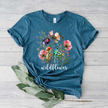 Nature Watercolor Wild Flower T-Shirt