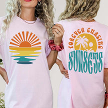 Forever Chasing Sunsets Beach Vacation T-Shirt