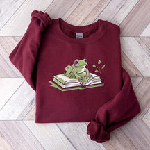 Bookworm Book Frog Sweatshirt