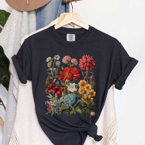 Boho Wildflowers Whimsigoth Plant T-Shirt