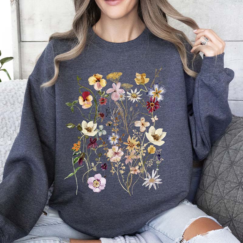 Meadow Pressed Flower Sweatshirt