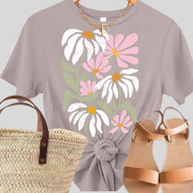 Pastel Garden Plant And Flowers T-Shirt