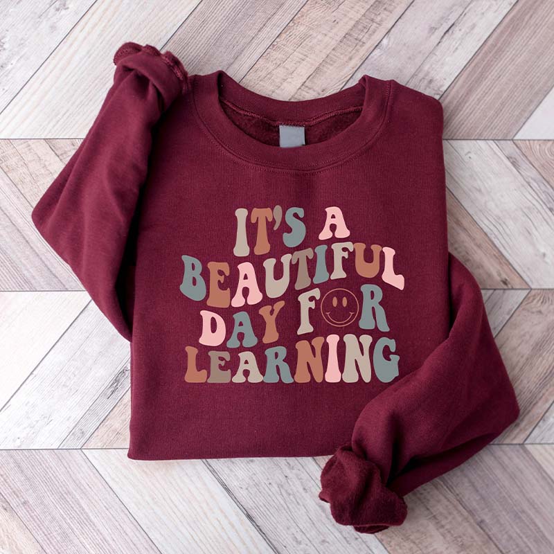 Teacher Smile Face Retro Sweatshirt