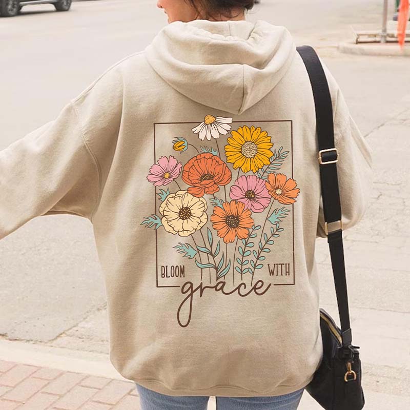 Aesthetic Bloom With Grace Hoodie