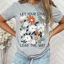 Boho Wildflowers Floral Nature Graphic T-Shirt