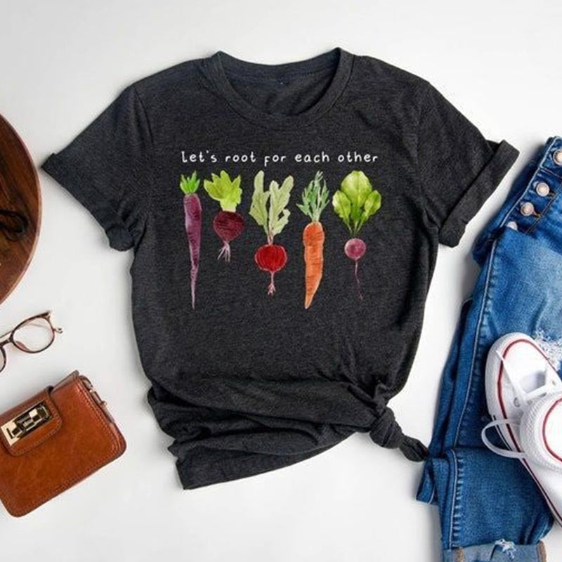 Lets Roots For Each Other Vegetable T-shirt