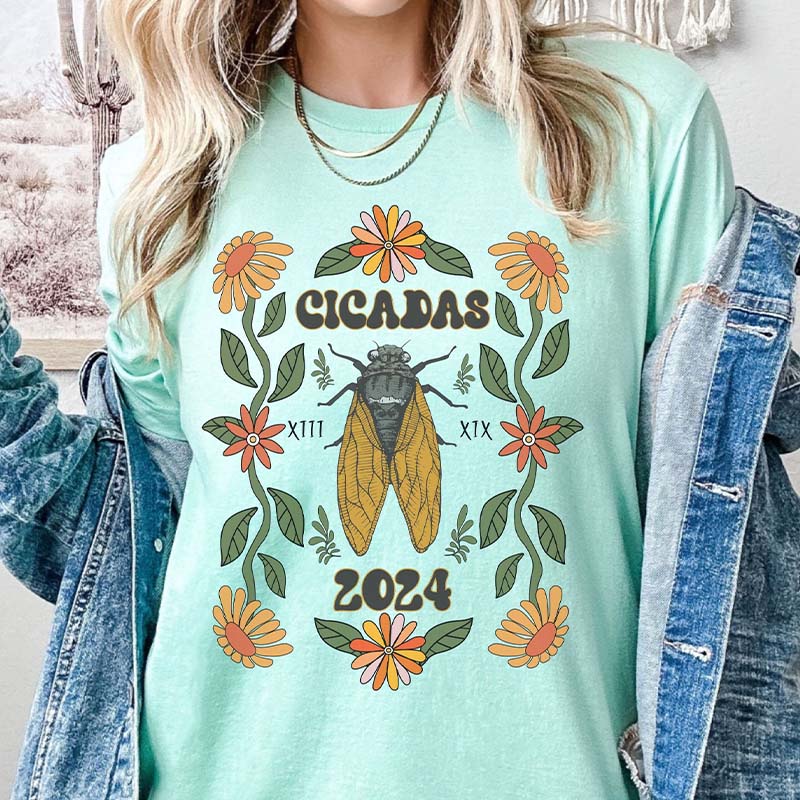 Vintage Funny Cicada 2024 T-Shirt