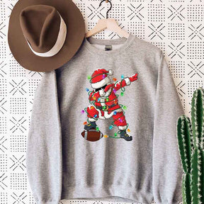 Christmas Football Santa Sweatshirt