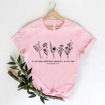 Wild Flowers Scripture Floral T-Shirt