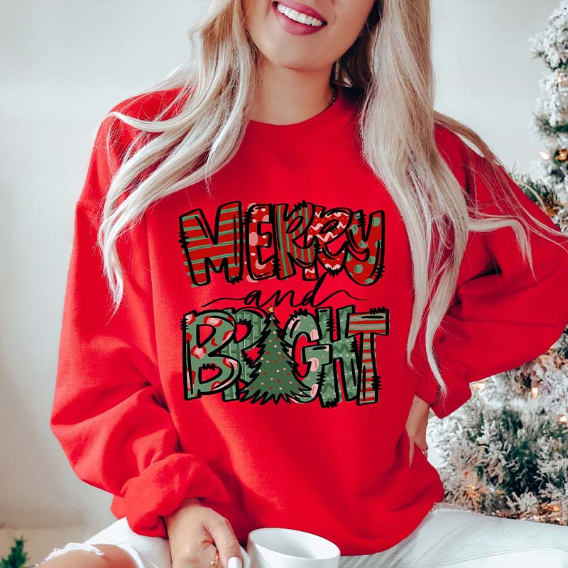 Merry and Bright Christmas Sweatshirt