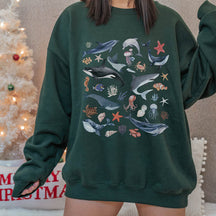 Marine Life  Dolphin Sea Animal Sweatshirt