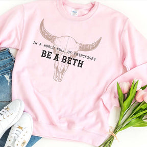 Boho Cow Skull Sweatshirt