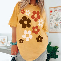 Retro Daisy Flowers Garden Gift T-Shirt