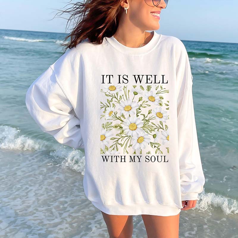 Vintage Floral Spiritual Faith Sweatshirt