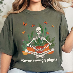 Funny Skeleton Plant Indoor Houseplants T-Shirt