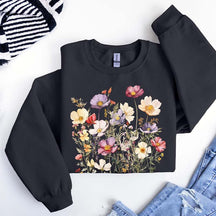 Boho Fairy Wild Flowers Sweatshirt