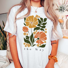 The Way Jesus Quotes Flower Market T-Shirt