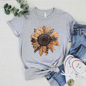 Sunflower Leopard Plant Lover T-Shirt