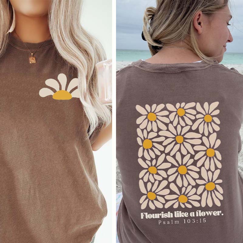 Flower Religious Flourish T-Shirt