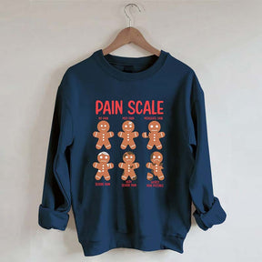 Pain Scale Gingerbread Sweatshirt