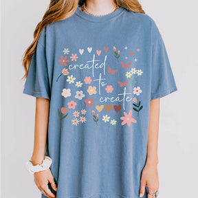 Boho Christian Religious Wildflowers T-Shirt