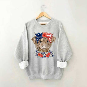 Patriotic Long Haired Calf Sweatshirt