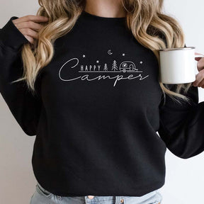 Happy Camper Nature Lover Sweatshirt