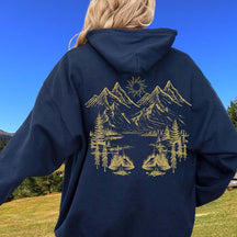 Nature Mountain Hiking Forest Core Hoodie