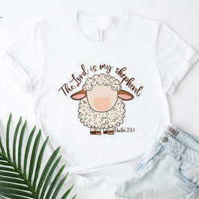 The Lord is My Shepherd Religious Sheep T-Shirt