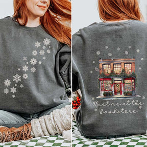 Book Lover Christmas Winter Sweatshirt