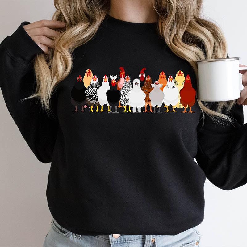 Chicken Funny Farmer Farm Sweatshirt