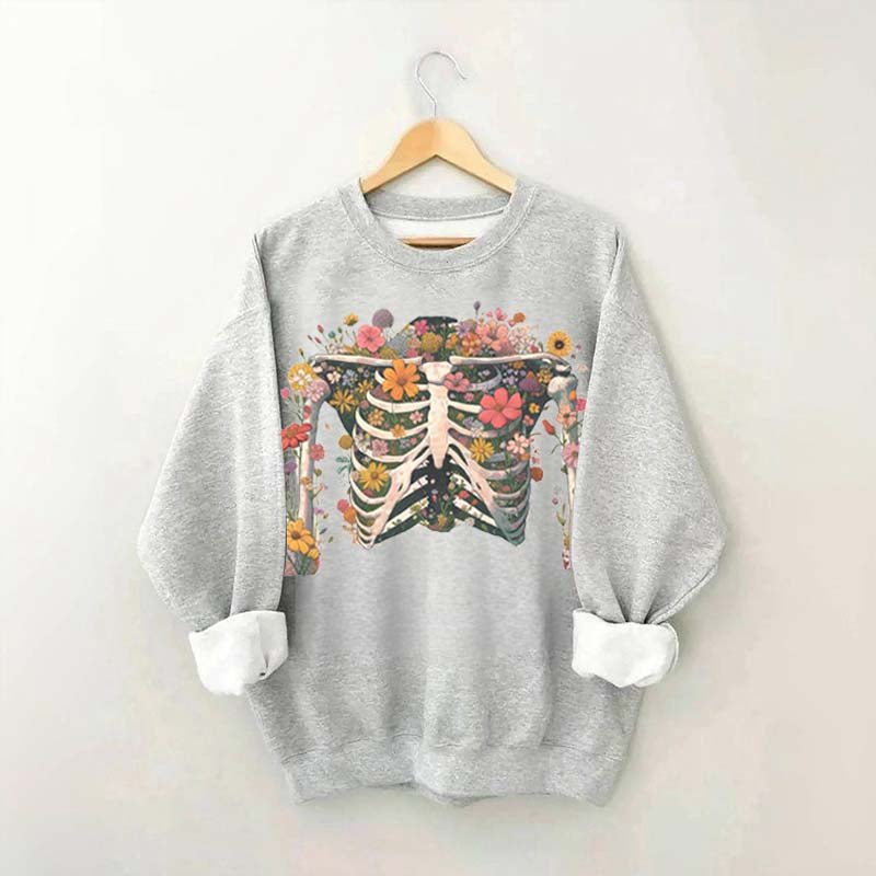 Rib Cage Cottagecore Wildflower Sweatshirt