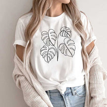 Monstera Plant Mama Leaves T-Shirt