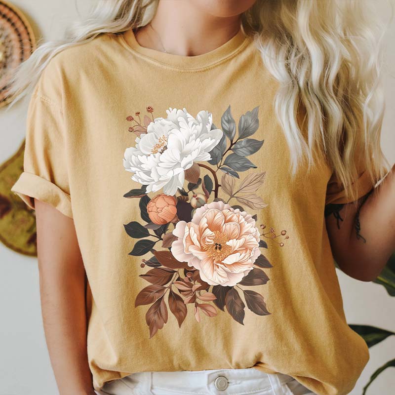 Wild Flowers  Botanical Garden Lover T-Shirt