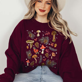 Vintage Dark Winter Forest Sweatshirt