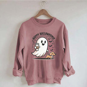 Dachshund Coffee Ghost Sweatshirt